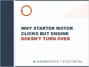 A Clicking Starter Motor That Won't Turn Over